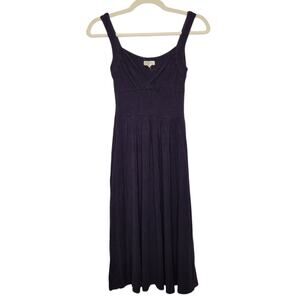Vintage y2k Midi Dress Papaya Small Peplum Babydoll 00s Bella Hollister Style